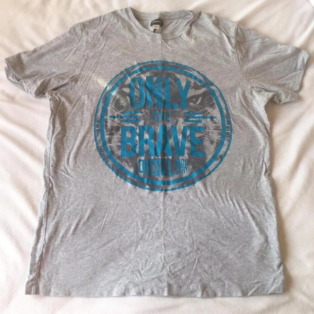 Diesel grey T-shirt Like new Size fits like medium - Picture 1 of 4